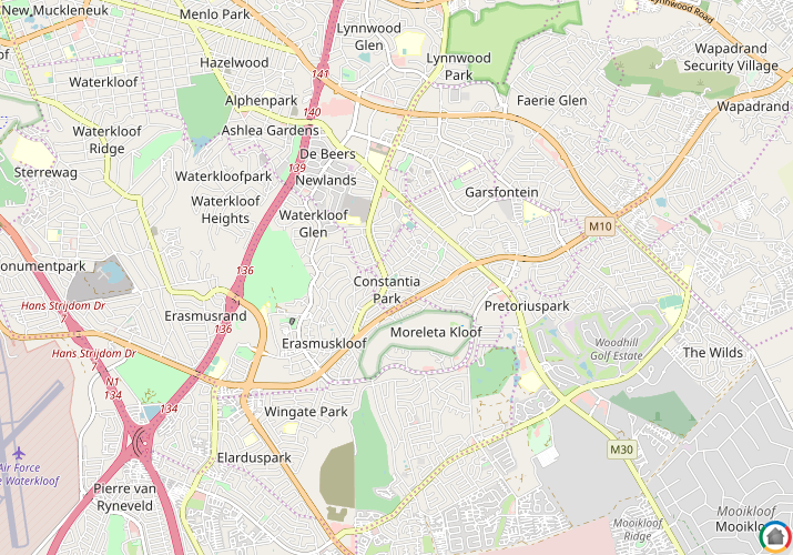 Map location of Constantiapark